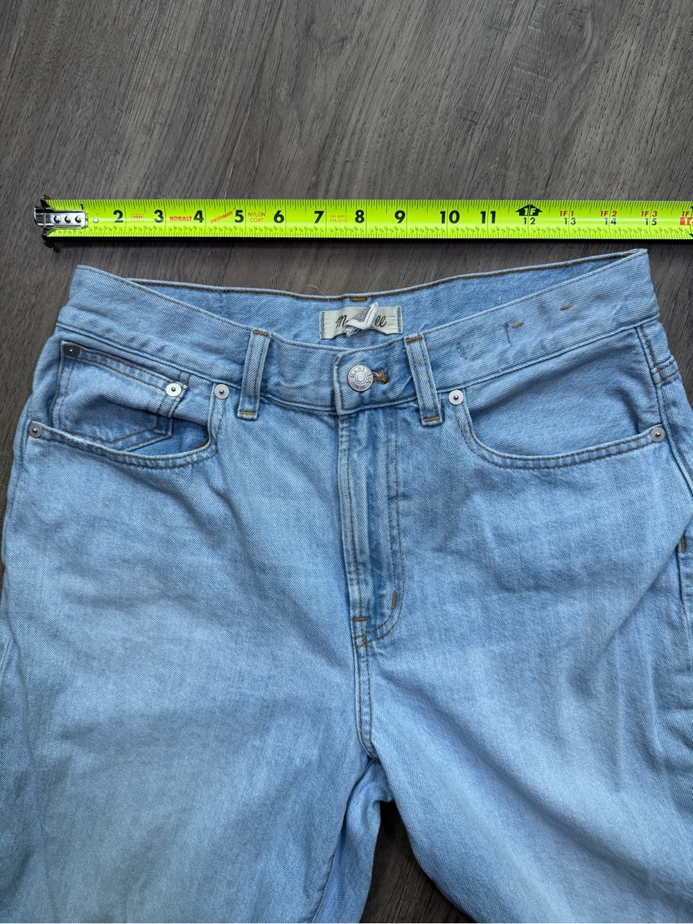 Madewell The Perfect Vintage Wide-Leg Crop Light Wash Denim Jeans - Size 28 - Picture 5 of 15